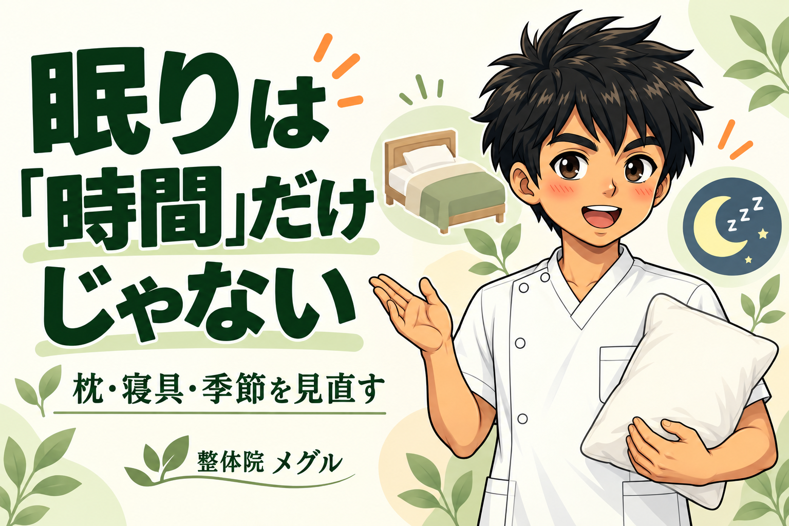 眠りは「時間」だけじゃない｜枕の高さの目安は？タオルでの調整と合わないサイン
